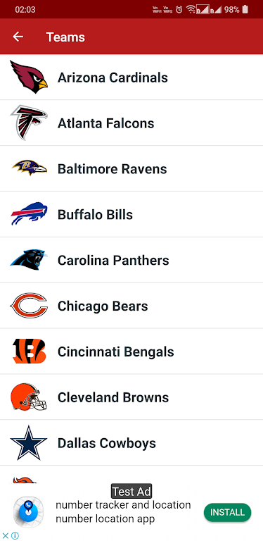 NFL 2024 Schedule Scores應用截圖第3張