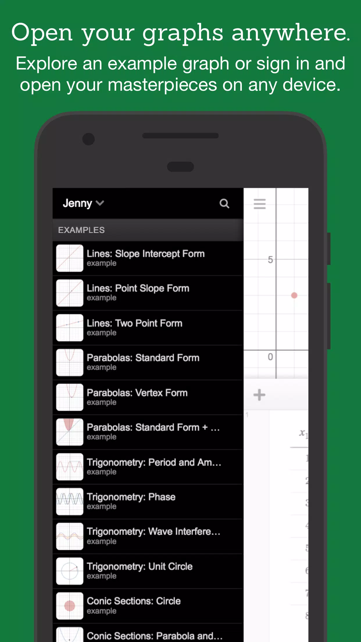 Desmos Zrzut ekranu 1