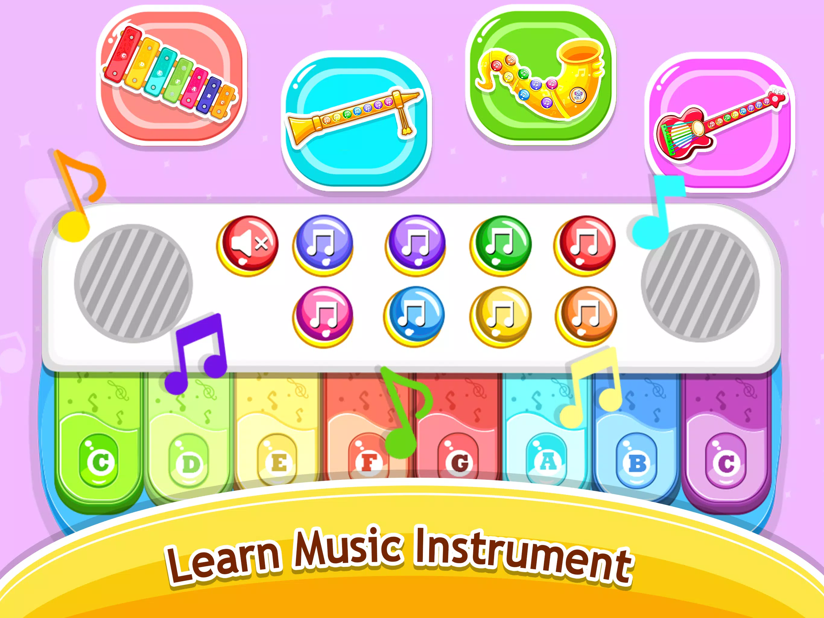 Kids Music piano - games Tangkapan skrin 3