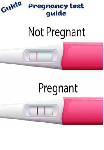 Pregnancy test &Symptoms guide Скриншот 0