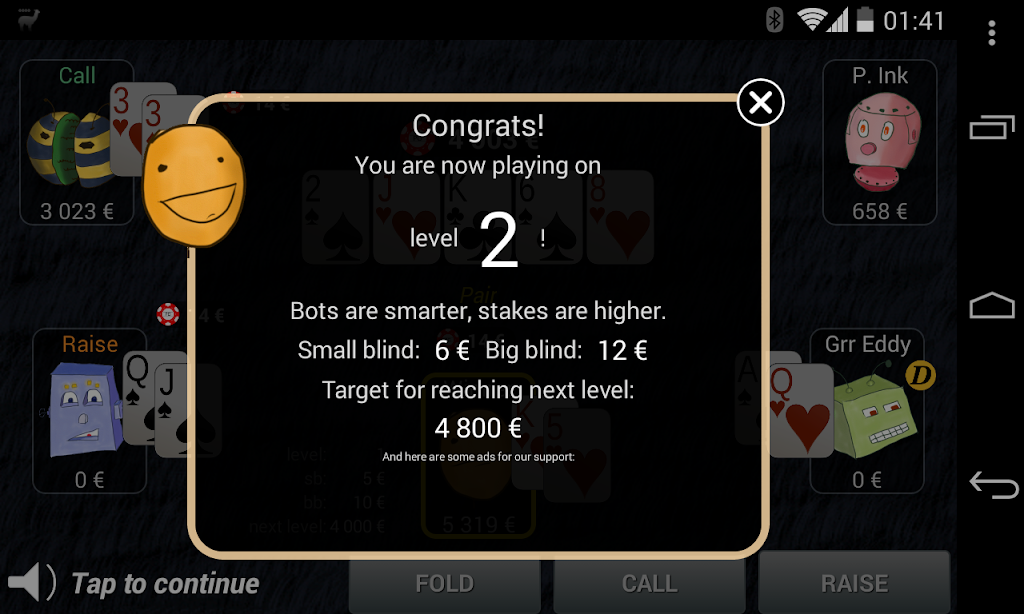 Bots Don't Bluff Offline Poker Ekran Görüntüsü 2