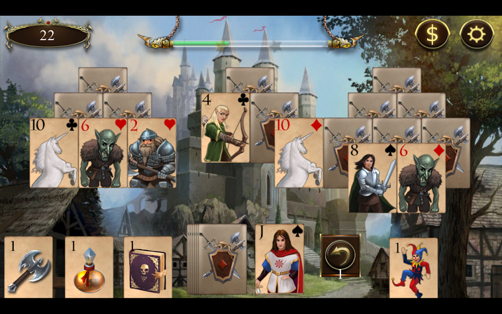 Legends of Solitaire Curse of the Dragons TriPeaks ภาพหน้าจอ 3