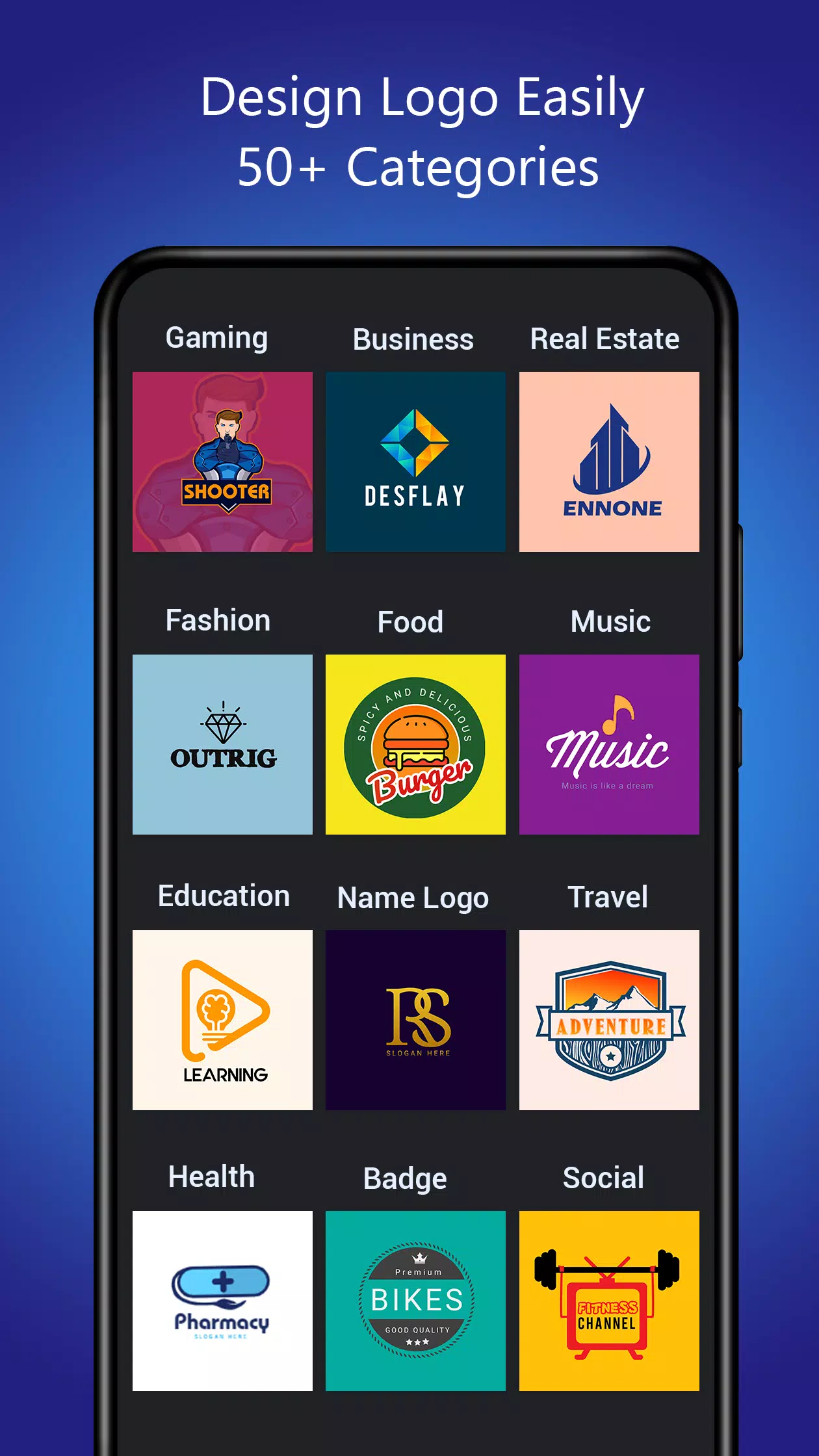 Logo maker Design Logo creator Tangkapan skrin 1
