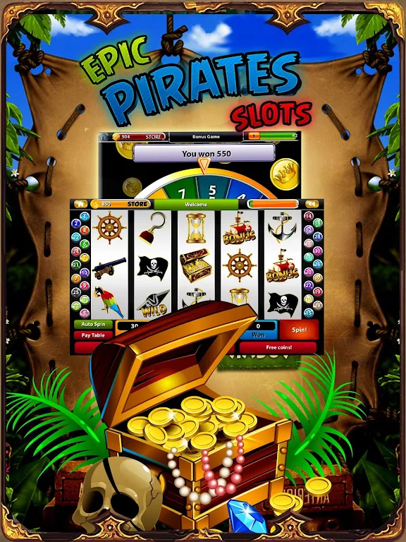 Pirate Treasure Mega Slots应用截图第1张