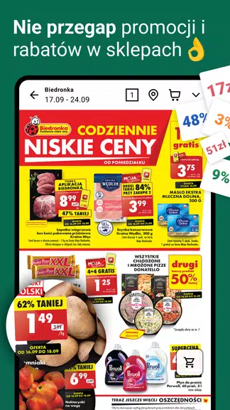 Schermata Gazetki, promocje Moja Gazetka 1