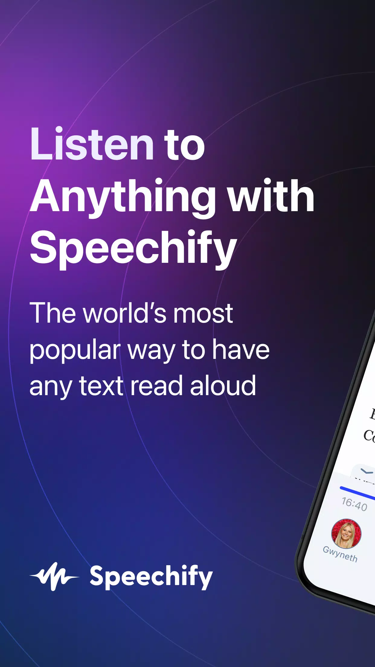 语音阅读 文本转语音 音频, Speechify应用截图第0张
