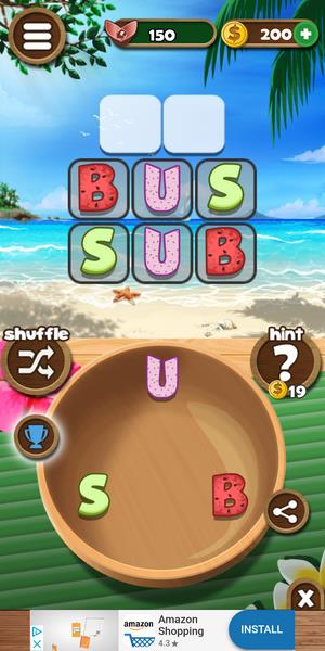 Word Beach: Connect Letters, Fun Word Search Games Ảnh chụp màn hình 0