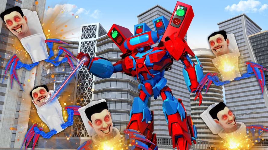 Toilet Monster Robot Games スクリーンショット 0