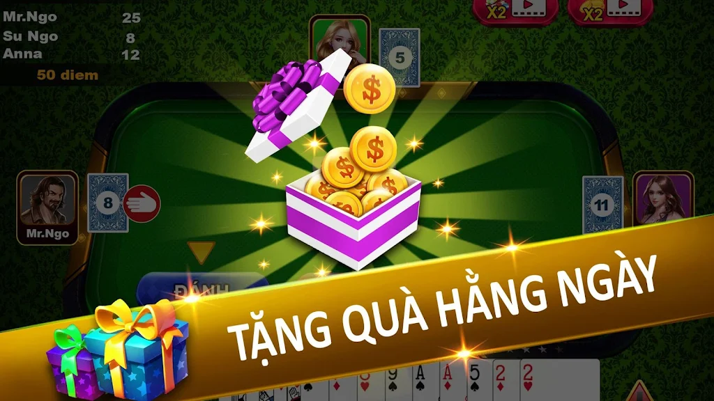 Tien Len - Thirteen - Mien Nam Offline - Chip應用截圖第3張
