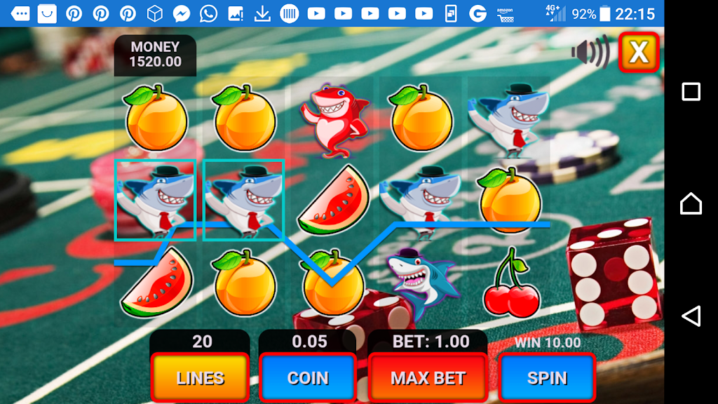 shark fruit casino slots machines Captura de tela 1