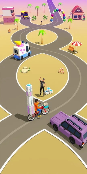 Paperboy Ticket Delivery Game Скриншот 1