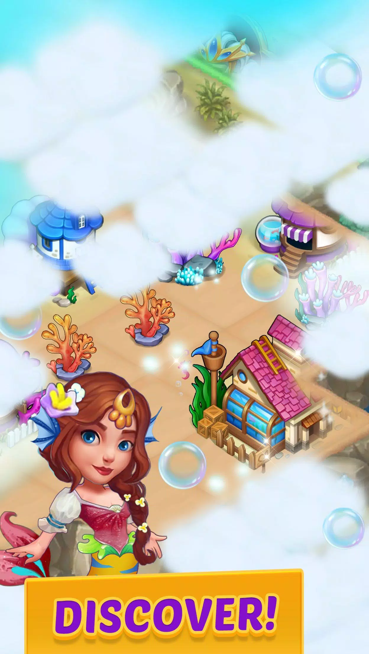 Merge Mermaids-magic puzzles 스크린샷 2