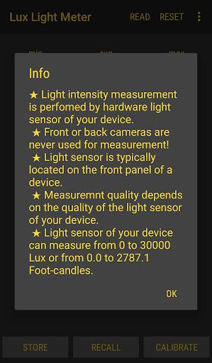 Lux Light Meter Pro ဖန်သားပြင်ဓာတ်ပုံ 2