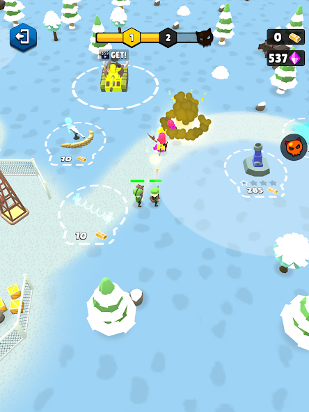 Schermata Base Defence: Army Rush Mod 1