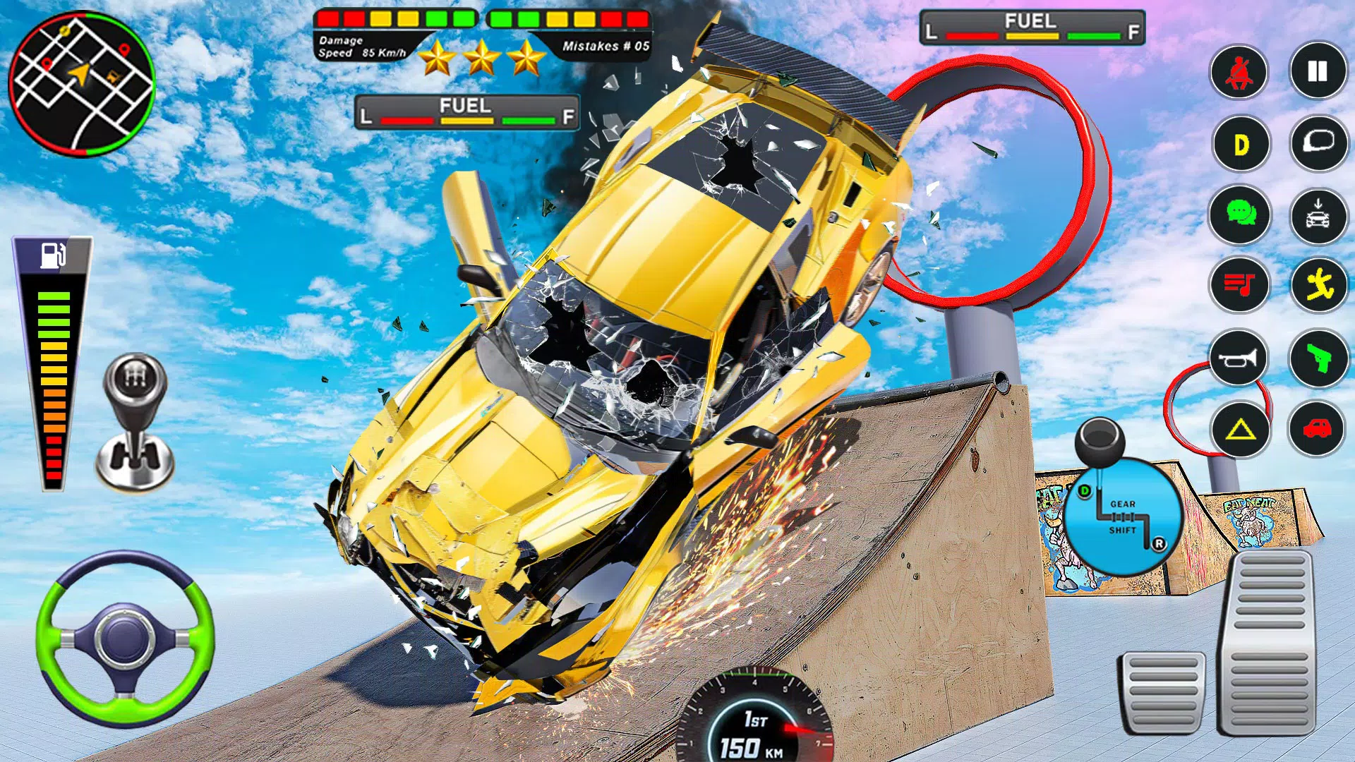 Mega Ramp Car Crash Simulator应用截图第0张