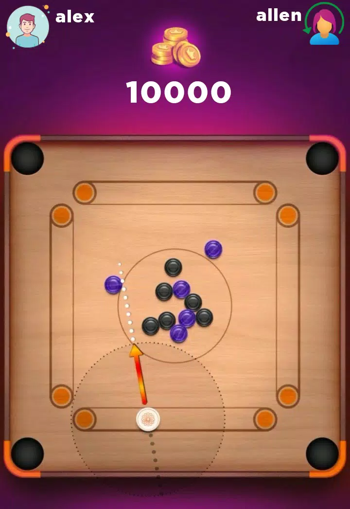 Carrom Board 3D Pool 2023 Ekran Görüntüsü 1