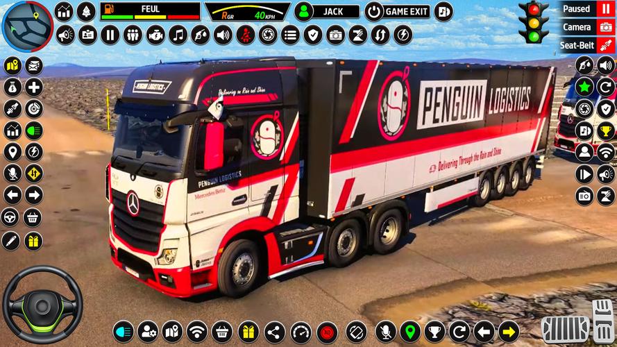 US Truck Driving 3D Truck Game スクリーンショット 1