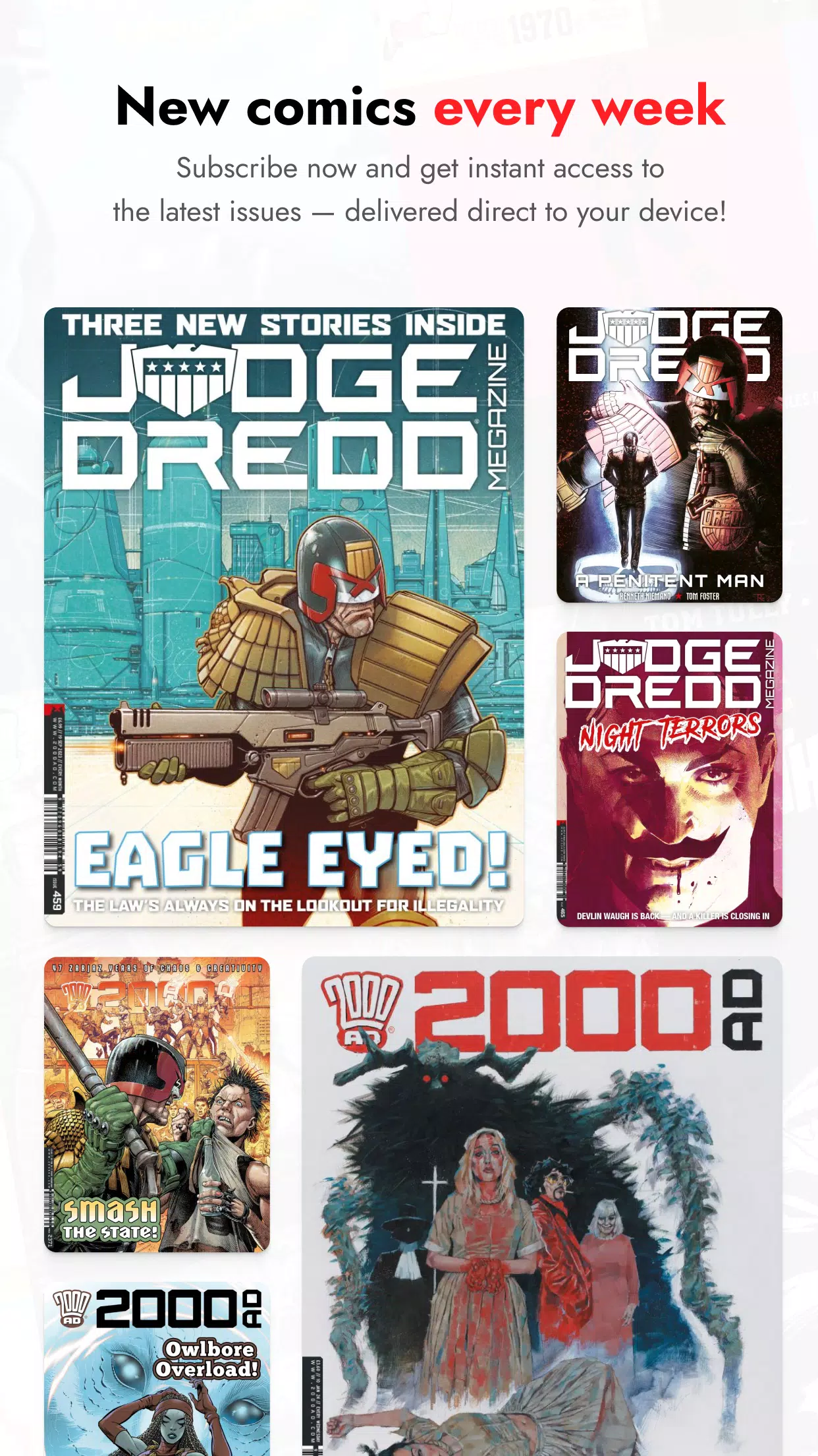 2000 AD Comics and Judge Dredd 스크린샷 3