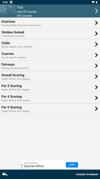 Golf Pad: Golf GPS & Scorecard Screenshot 1