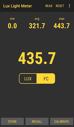 Lux Light Meter Pro ဖန်သားပြင်ဓာတ်ပုံ 3