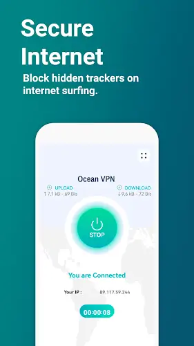 Ocean VPN - Secure VPN Proxy Captura de pantalla 0