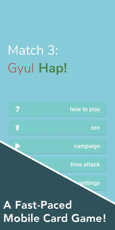 Match 3 Card Game - Gyul Hap Ảnh chụp màn hình 0