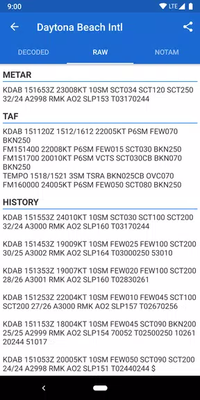 Schermata Avia Weather - METAR & TAF 2