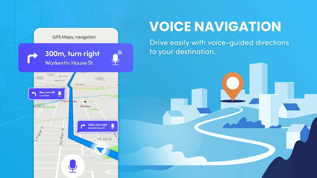 Maps, GPS & Driving Directions Screenshot 1