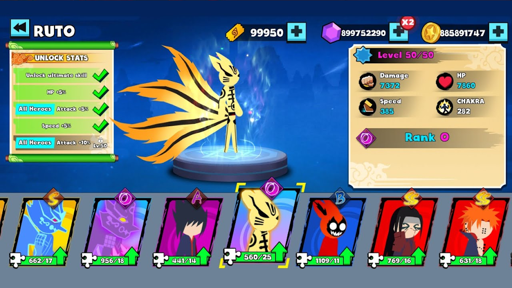 Stickman Ninja Fight 3v3 Mod ဖန်သားပြင်ဓာတ်ပုံ 1