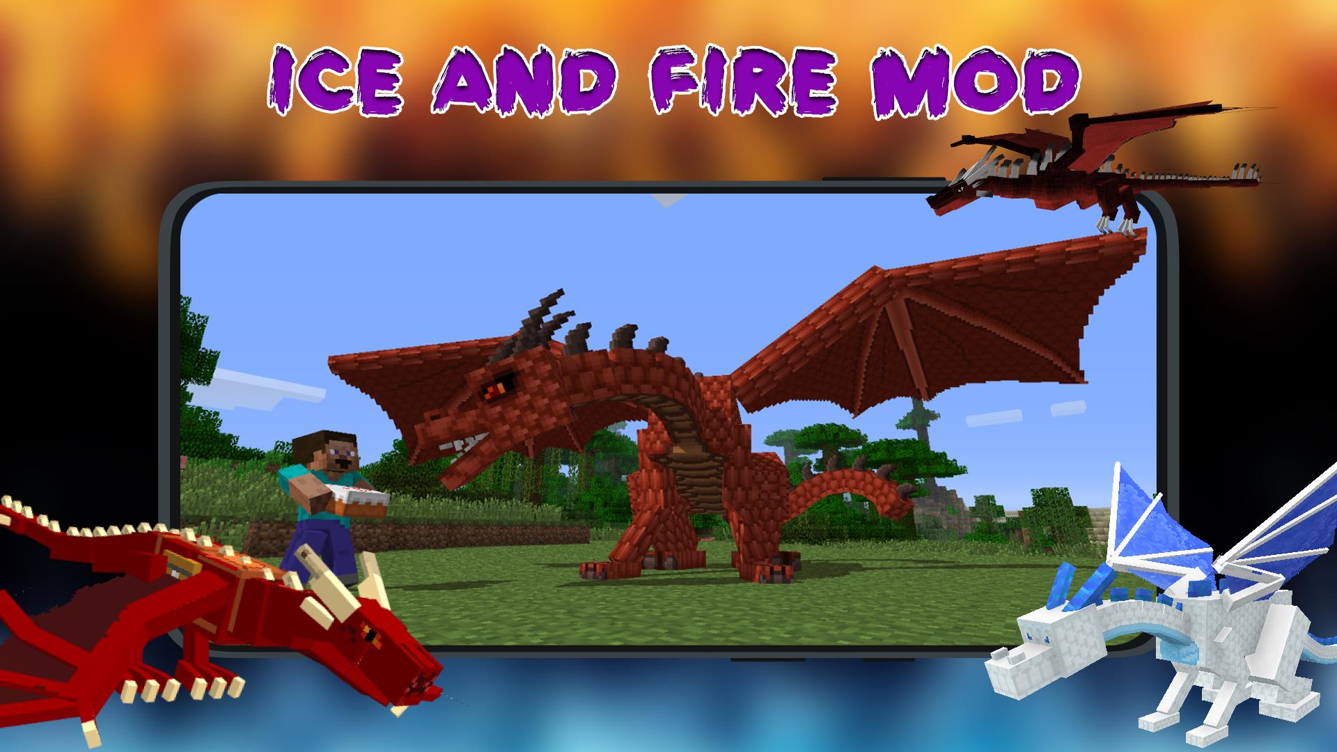 Ice and Fire Mod For Minecraft ဖန်သားပြင်ဓာတ်ပုံ 2