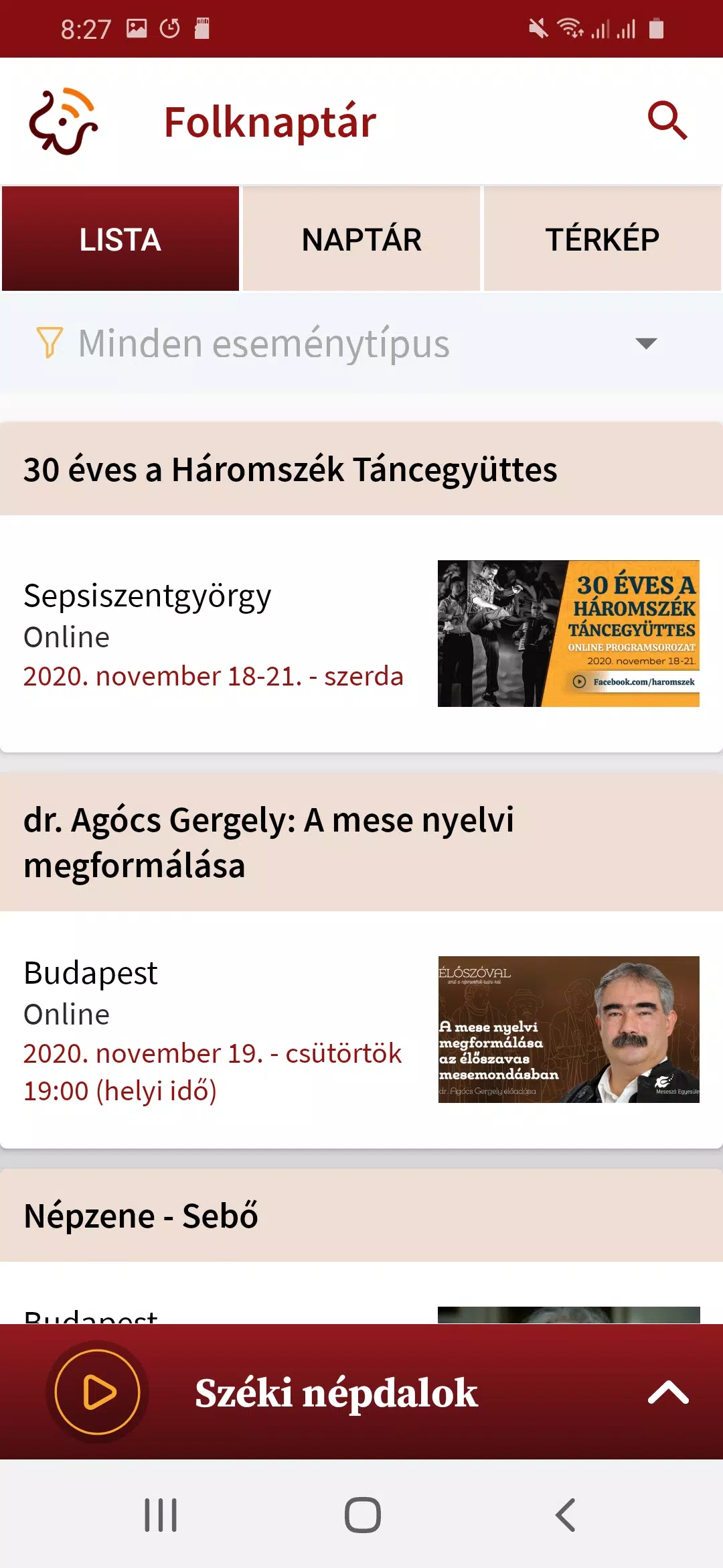 Folkrádió Zrzut ekranu 2