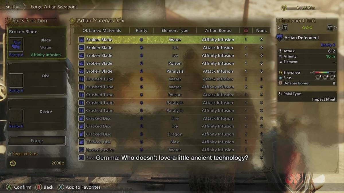Artian Weapons in Monster Hunter Wilds