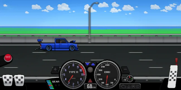 Pixel Car Racer MOD Tangkapan skrin 2