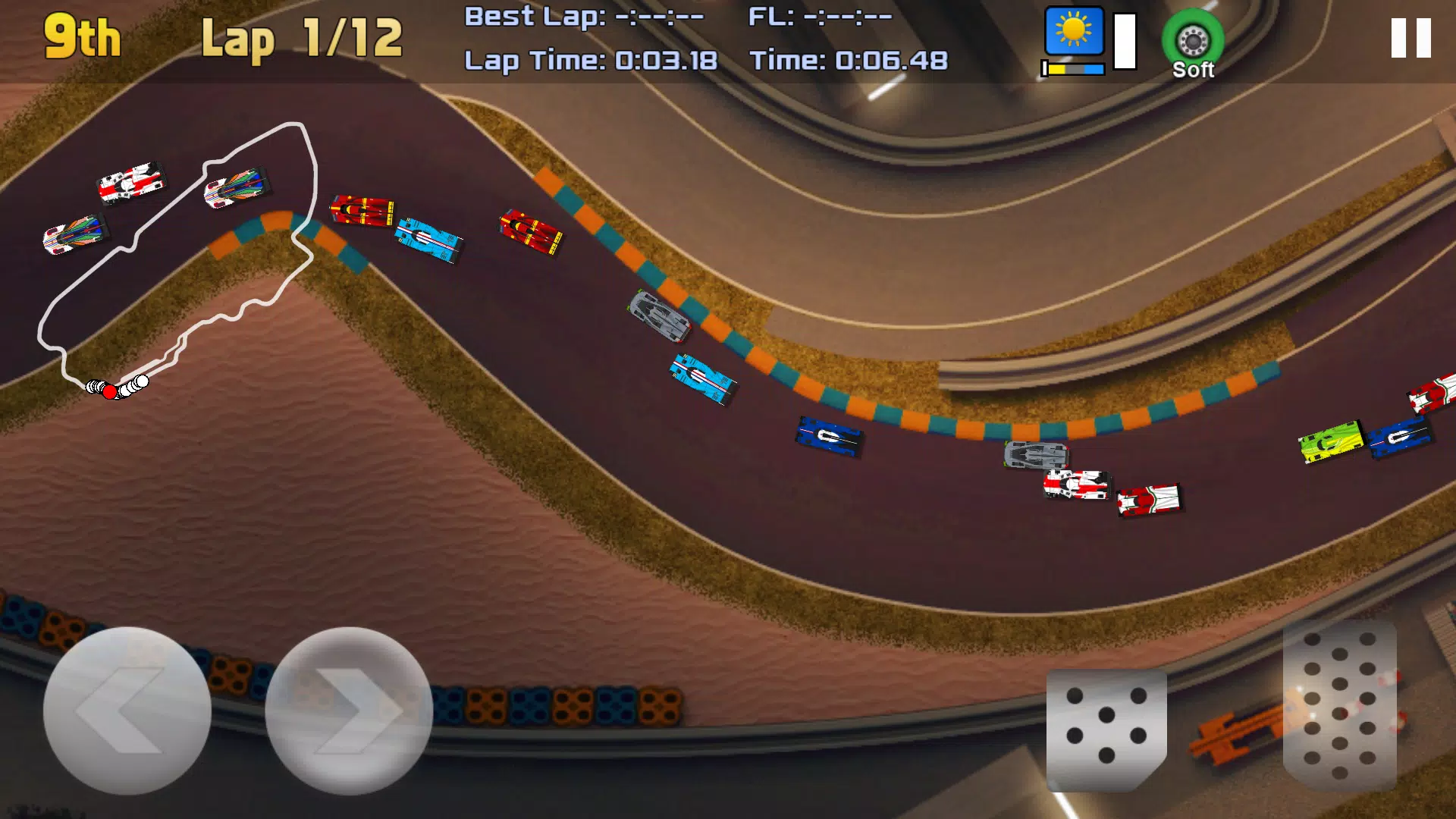 Ultimate Racing 2D 2! Tangkapan skrin 1