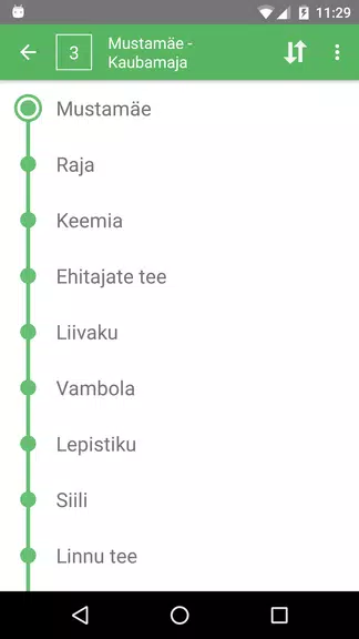 Schermata Tallinn Transport - timetables 1