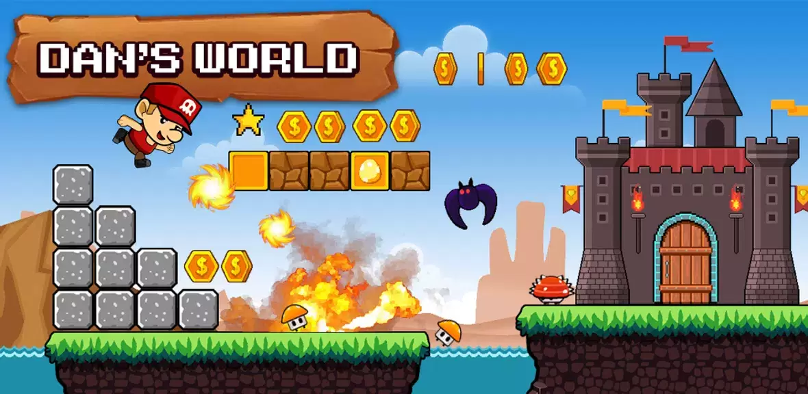 Super Dan's World - Run Game Capture d'écran 0