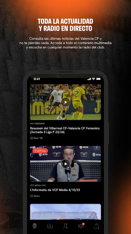 Valencia CF - Official App スクリーンショット 1