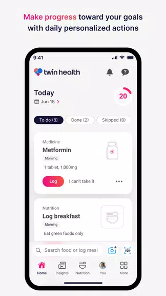 Schermata Twin Health 2