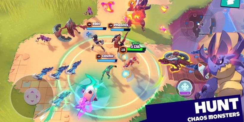 Mo.co gameplay screenshots featuring vibrant battles against parallel world monsters