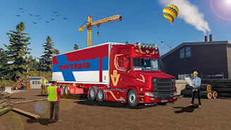 Euro Cargo Truck Driver Sim 3D Captura de pantalla 3