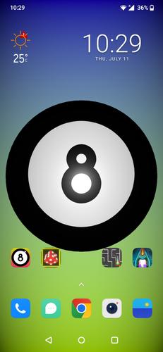 Schermata Magic 8 Ball Live Wallpaper 3D 0