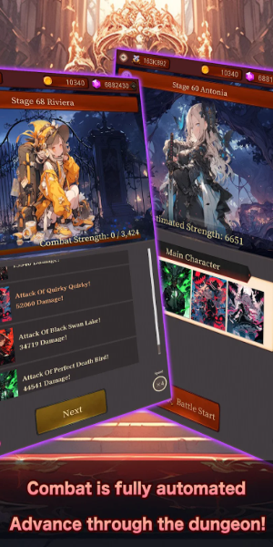 Idle RPG Night Raid Dungeon Captura de tela 0