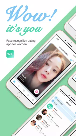 WowU– Face recognition Dating, Meet Singles & Chat Tangkapan skrin 0