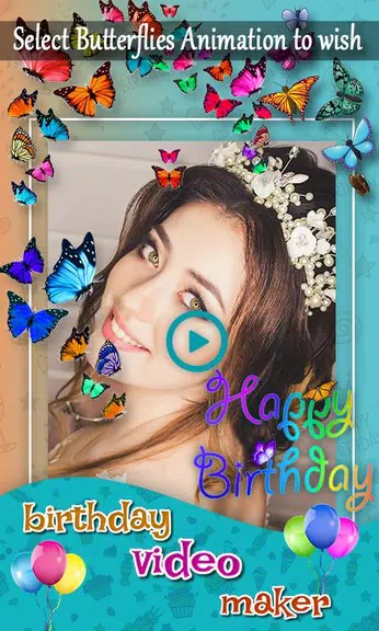 Birthday Video & Status Maker Ảnh chụp màn hình 3