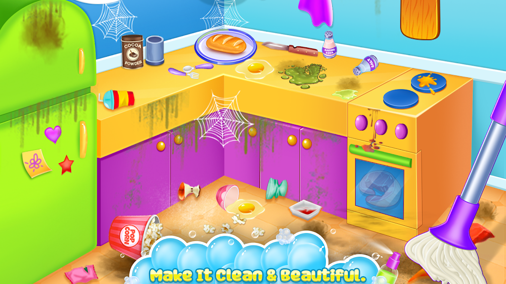 Home cleaning game for girls应用截图第0张