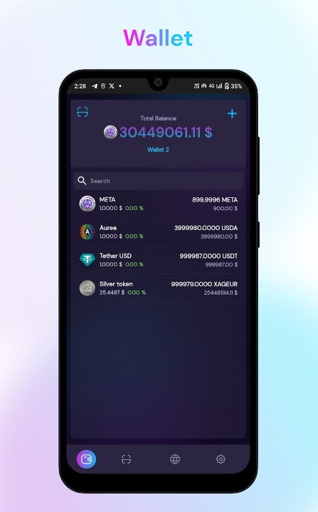 Metatron wallet Скриншот 3