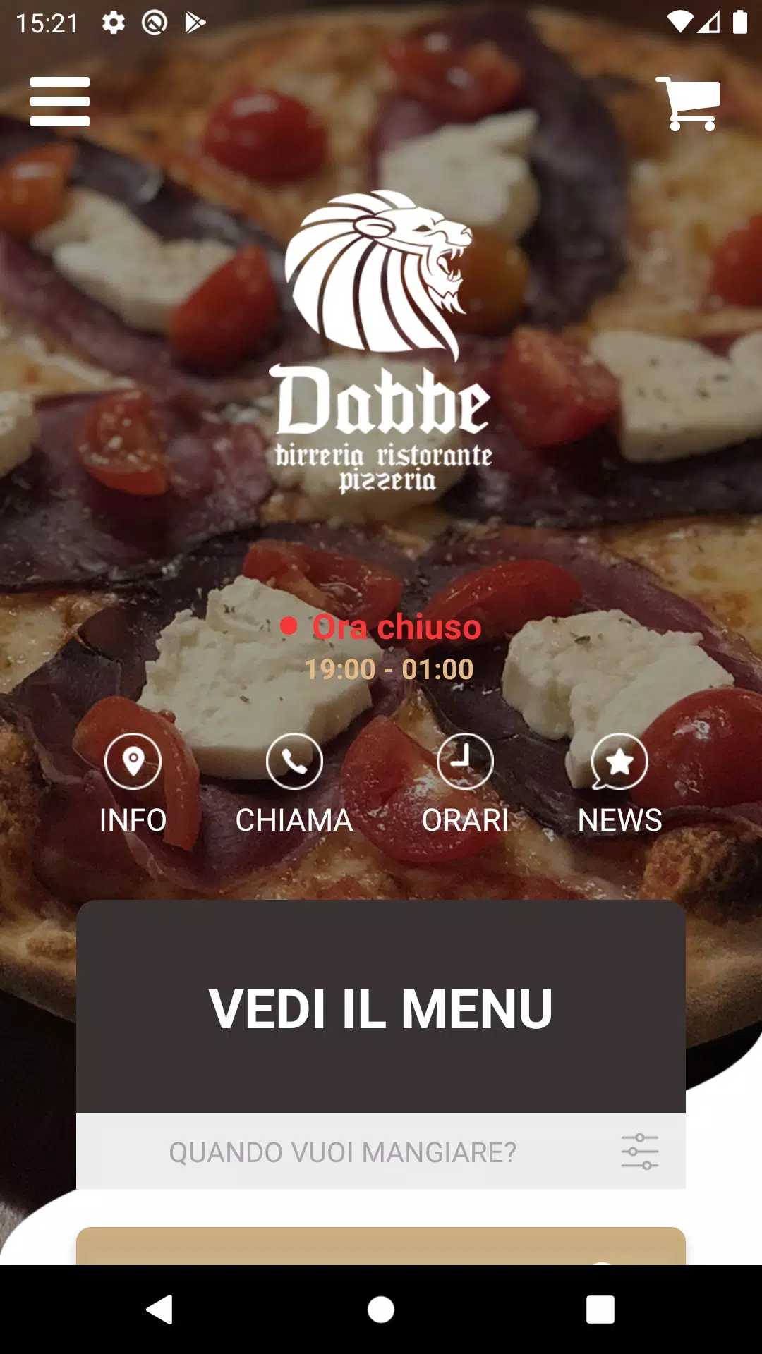 Pizzeria Dabbe Captura de pantalla 0