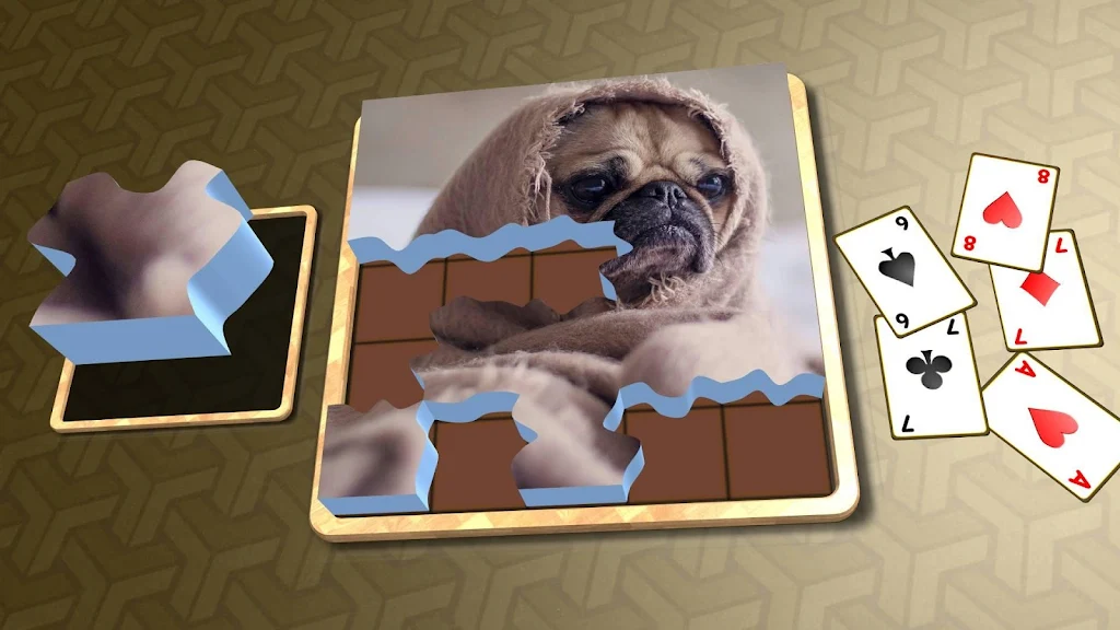 Jigsaw Solitaire - Dogs ภาพหน้าจอ 2