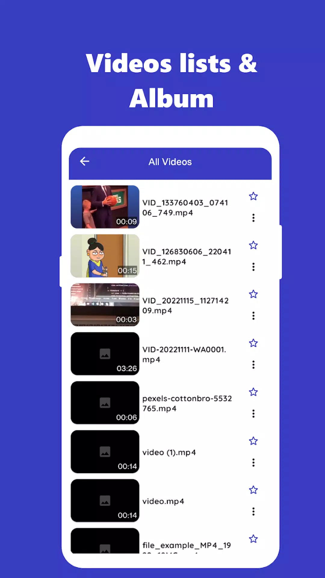 Video Player ဖန်သားပြင်ဓာတ်ပုံ 2