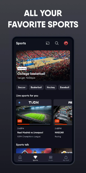 fuboTV ภาพหน้าจอ 1